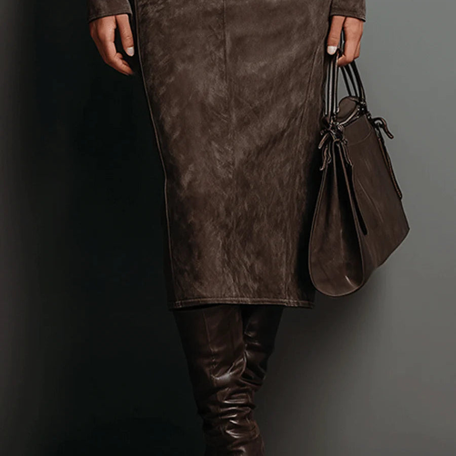 Maison Giada Suede Dress