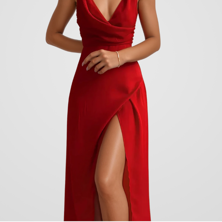 Vestido de seda