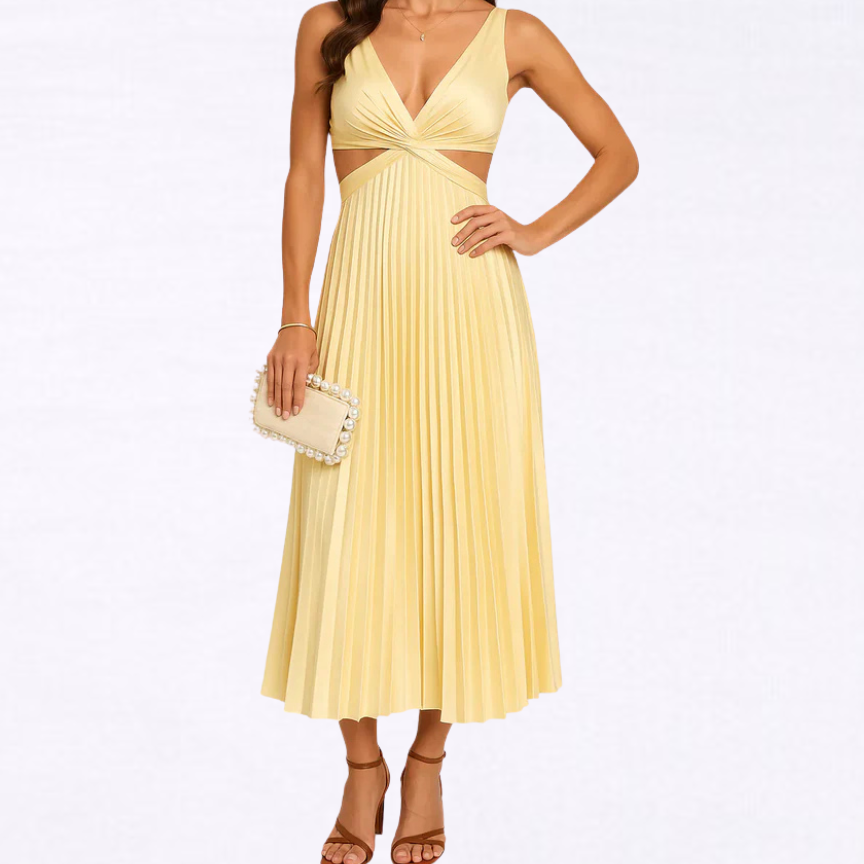 Vestido plisado para ocasiones