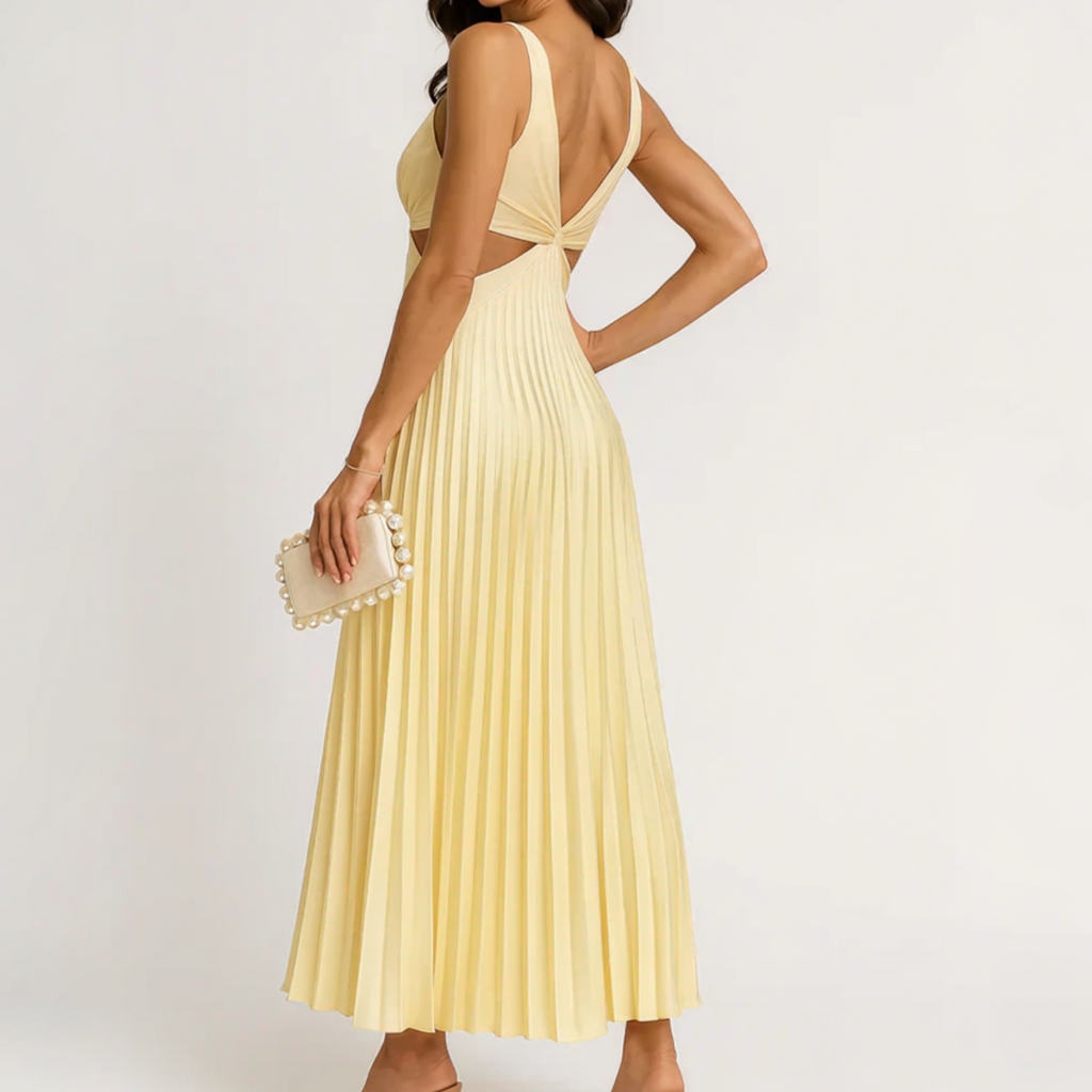 Vestido plisado para ocasiones