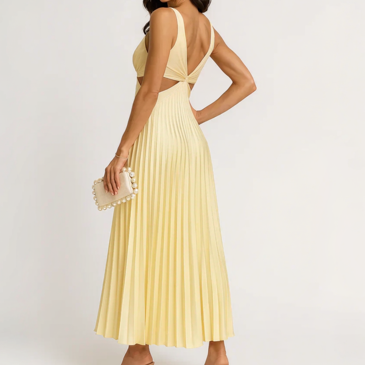 Vestido plisado para ocasiones